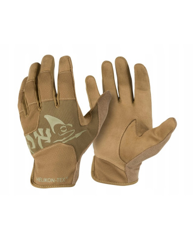 RĘKAWICZKI HELIKON ALL ROUND FIT TACTICAL GLOVES POLYESTER XL/REGULAR COYOTE/ADAPTIVE GREEN A RK-AFL-PO-1112A-B06