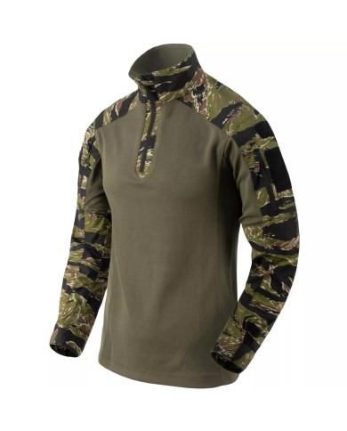 BLUZA HELIKON MCDU COMBAT SHIRT POLYCOTTON STRECH RIPSTOP TIGER STRIPE/OLIVE GREEN XL/REGULAR