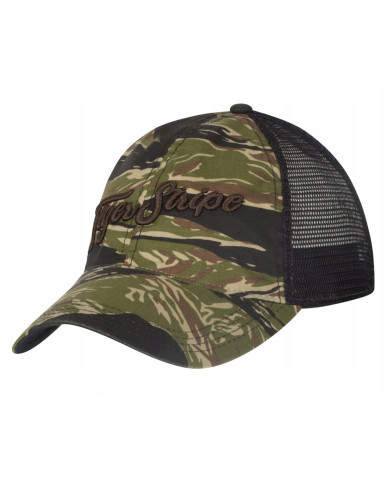 CZAPKA HELIKON TRUCKER TIGER STRIPE - POLYCOTTON STRECH SIPSTOP - TIGER STRIPE/ CZARNY  A ONE SIZE CZ-STC-SP-1D01A