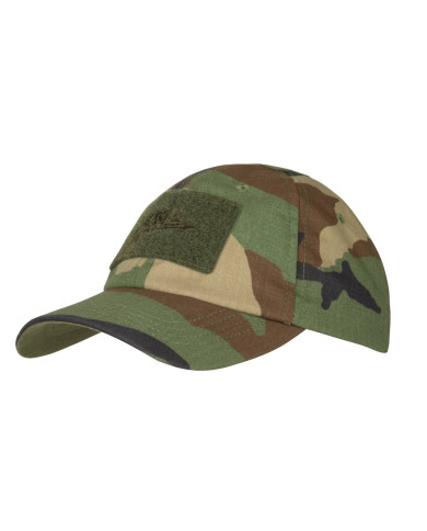 CZAPKA HELIKON BASEBALL CAP POLYCOTTON RIPSTOP - US WOODLAND CZ-BBC-PR-03