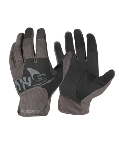 RĘKAWICZKI HELIKON ALL ROUND FIT TACTICAL GLOVES POLYESTER M/REGULAR BLACK/SHADOW GREY A RK-AFL-PO-0135A-B04