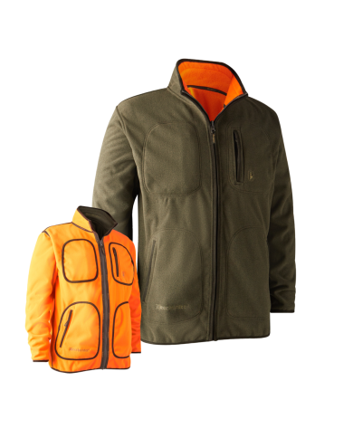 BLUZA DEERHUNTER 5526 Gamekeeper Reversible Fleece Jacket 669 Orange