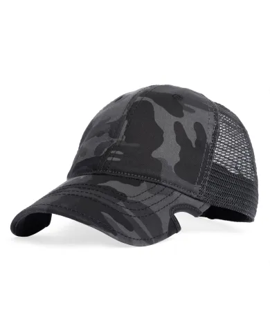 CZAPKA Notch Classic Adjustable Black Camo Ponytail Blank - Terra/Aviator Notch - One Size