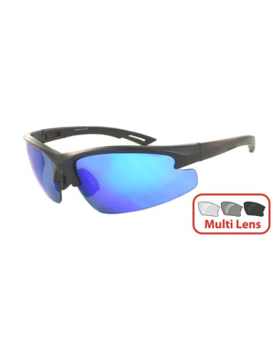 Okulary Evolution Eyewear TRACK 4 ( BLUE MIRROR ) zestaw