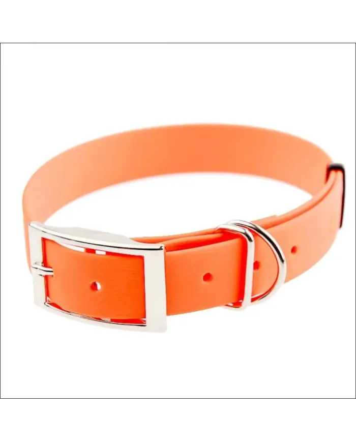 Obroża 4WILD Wodoodporna 25mm Neonowa Pomarańcz 28-38 CM