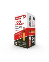 Amunicja bocznego zapłonu AGUILA .22LR Super Extra HV HP 2,49g/38gr