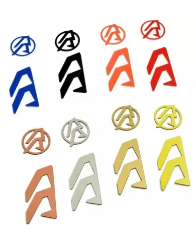 NAKLEJKI DOUBLE Alpha-X Holster Logo Color Inlays - Right Hand Black