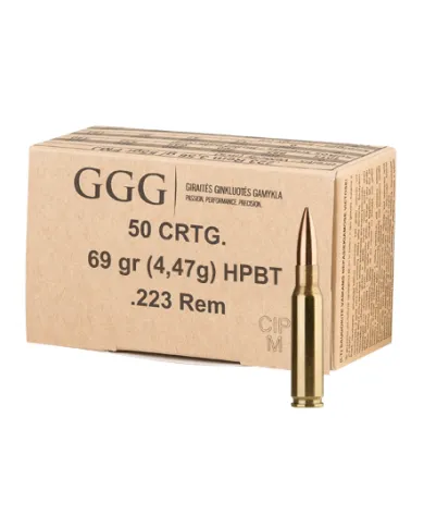 Amunicja kulowa GGG 223Rem HPBT 69grn/4,47gr NOSLER