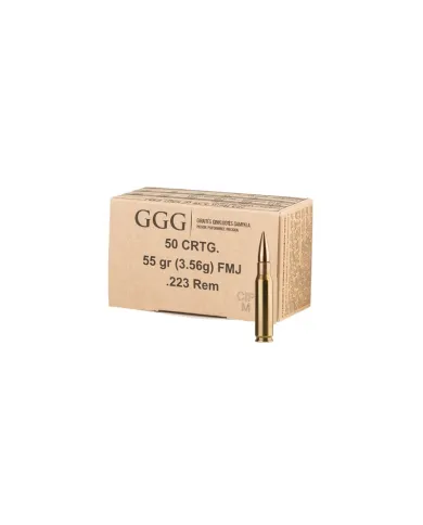Amunicja kulowa GGG 223Rem FMJ 55grn/3,56g GPR11