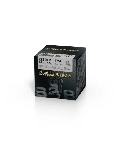 Amunicja S&B, kaliber 223Rem. FMJ 4,5g/69grs (100szt)