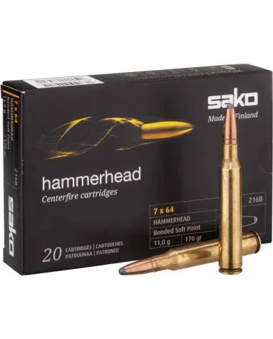 Amunicja kulowa SAKO 7x64 Hammerhead 11g/170grs