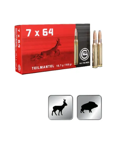 Amunicja kulowa GECO 7x64 SP (TM) 10,7g/165gr