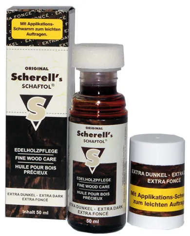 Scherell Schaftol ciemny brąz 50ml Olej naturalny do drewna w płynie