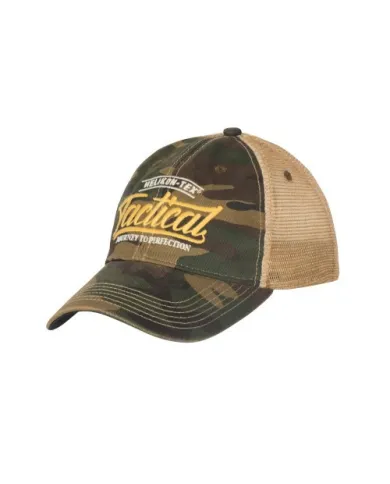 CZAPKA HELIKON TRUCKER TACTICAL - DIRTY WASHED COTTON - US WOODLAND / KHAKI