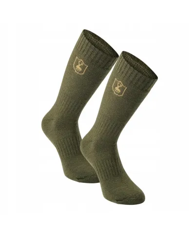 SKARPETKI DEERHUNTER 8423 2-pack Wool Socks - short, 360 Grape Leaf