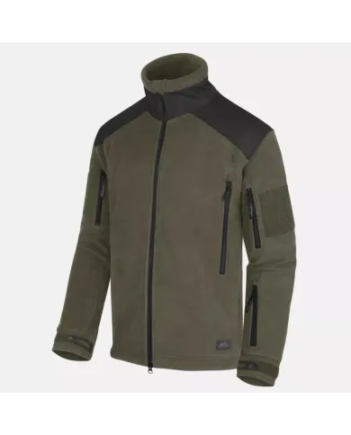 BLUZA HELIKON LIBERTY DOUBLE FLEECE OLIVE GREEN/CZARNA