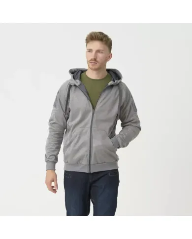 BLUZA HELIKON URBAN TACTICAL HOODIE (FULL ZIP) MELANGE GREY