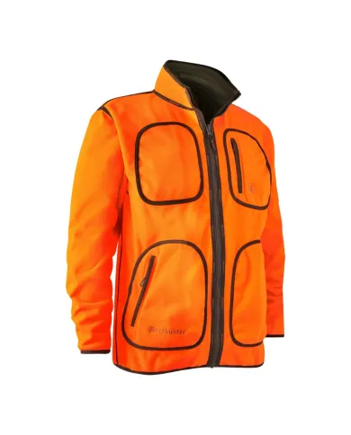 BLUZA DEERHUNTER 5526 Gamekeeper Reversible Fleece Jacket Orange BLUZA DEERHUNTER 5526 Gamekeeper Reversible Fleece Jacket Orange