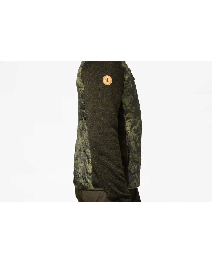 Bluza Seeland Theo Hybrid Jacket Camo Pine Green/InVis green