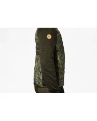 Bluza Seeland Theo Hybrid Jacket Camo Pine Green/InVis green