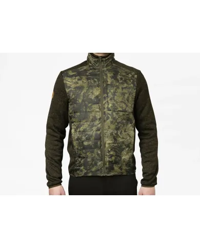 Bluza Seeland Theo Hybrid Jacket Camo Pine Green/InVis green