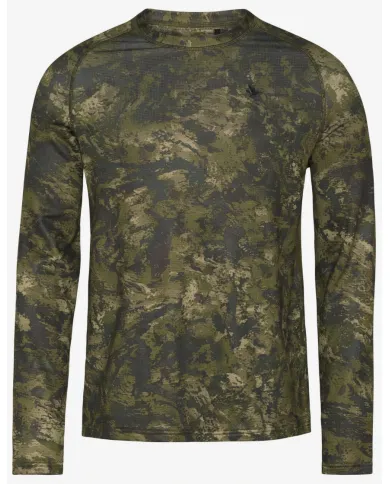 Bluza Seeland Active Camo L/S T-shirt InVis green