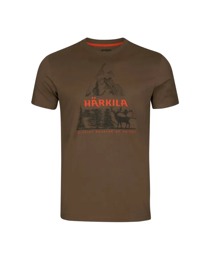 KOSZULKA HARKILA NATURE S/S T-SHIRT SLATE BLACK