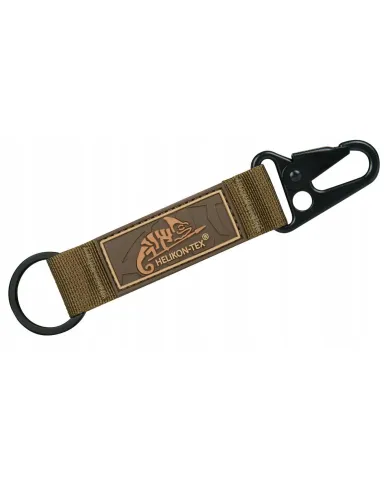BRELOK DO KLUCZY HELIKON SNAP HOOK KEYCHAIN WITH LOGO NYLON COYOTE AD-KSH-NL-11