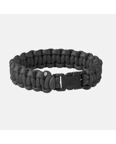 BRANSOLETKA SURVIVAL BRACELET PARACORD BLACK AC-SBR-NL-01