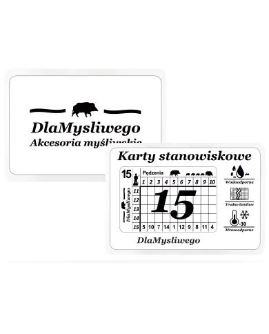 Karty stanowiskowe 15