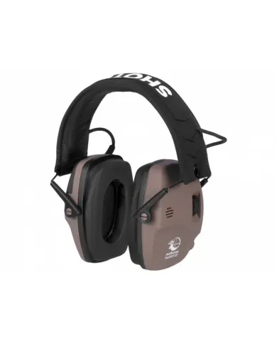 SŁUCHAWKI REAL HUNTER ACTIVE PRO SHOT BT Brązowe
