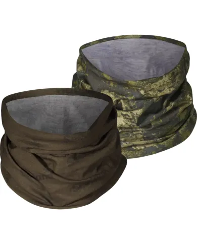 KOMIN SEELAND Neck gaiter 2-pack Pine green/InVis green