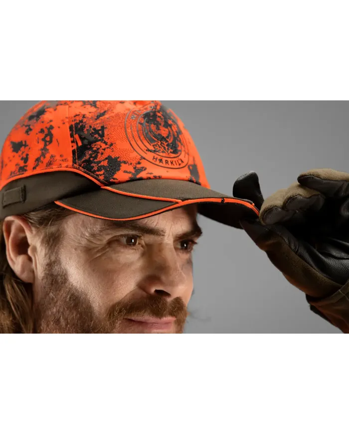CZAPKA HARKILA WILDBOAR PRO LIGHT CAP AXIS MSP ORANGE BLAZE/SHADOW BROWN