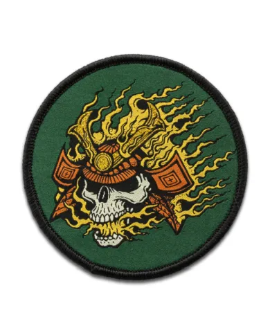 PATCH 5.11 FLAMING SKULL PATCH 194 GREEN