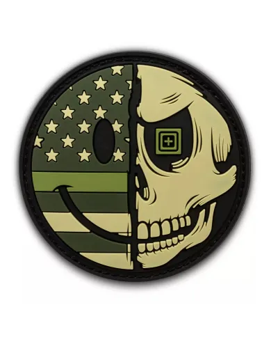PATCH 5.11 MR HAPPY DRAB PATCH 194 GREEN