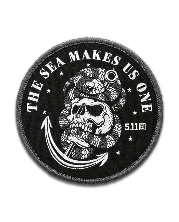 PATCH 5.11 SKULL SNAKE ANCHOR PATCH 019 BLACK