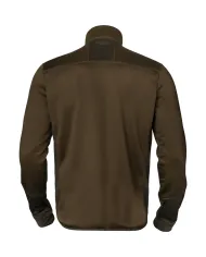 Bluza HARKILA Scandinavian fleece jacket Willow green/Deep brown