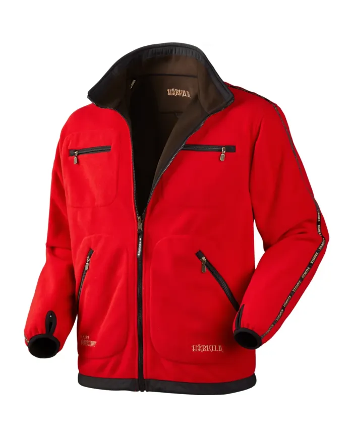 BLUZA POLAROWA HARKILA KAMKO FLEECE BROWN/RED