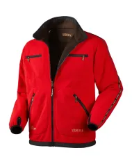 BLUZA POLAROWA HARKILA KAMKO FLEECE BROWN/RED