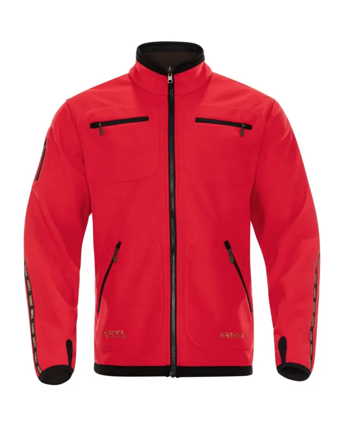 BLUZA POLAROWA HARKILA KAMKO FLEECE BROWN/RED