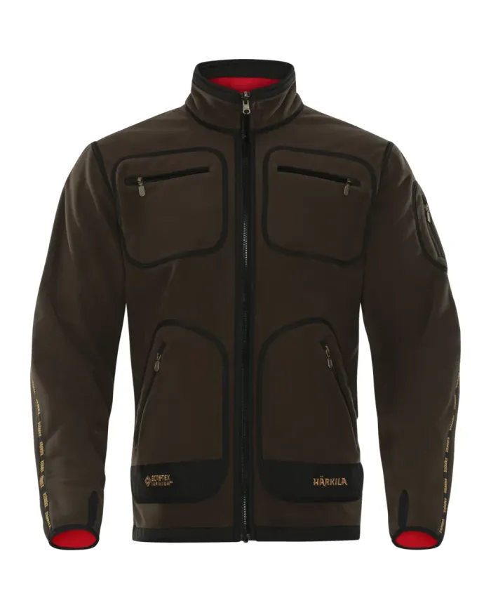 BLUZA POLAROWA HARKILA KAMKO FLEECE BROWN/RED