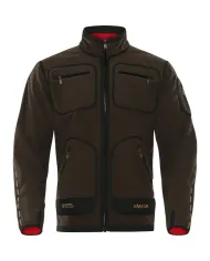 BLUZA POLAROWA HARKILA KAMKO FLEECE BROWN/RED