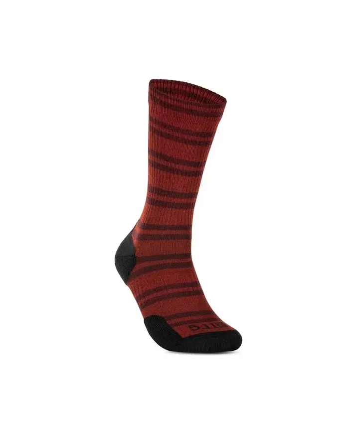 SKARPETKI 5.11 SOCK AND AWE CREW STP RED 460 RED