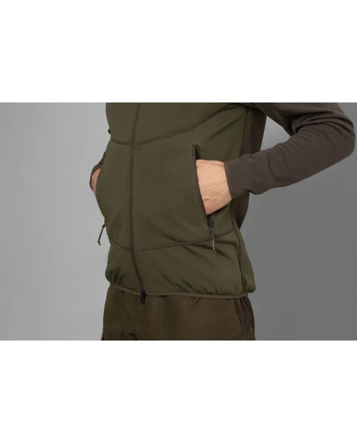 Bluza Harkila Olaf fleece Jacket Willow Green/Shadow Grey