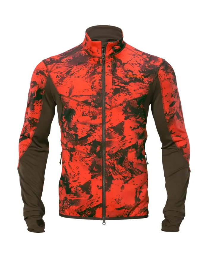 Bluza Harkila Wildboar Pro camo fleece jacket AXIS MSP®Wildboar orange/Shadow brown