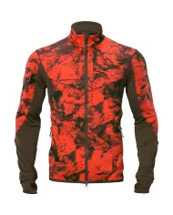 Bluza Harkila Wildboar Pro camo fleece jacket AXIS MSP®Wildboar orange/Shadow brown