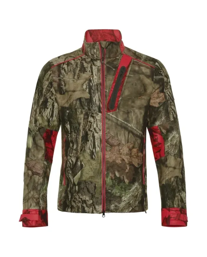 Bluza Harkila Moose Hunter 2.0 fleece jacket MossyOak®Break-Up Country®/MossyOak®Red