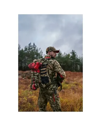 Bluza Harkila Moose Hunter 2.0 fleece jacket MossyOak®Break-Up Country®/MossyOak®Red