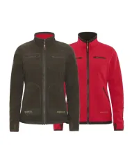 BLUZA POLAROWA HARKILA KAMKO FLEECE WOMEN BROWN/RED