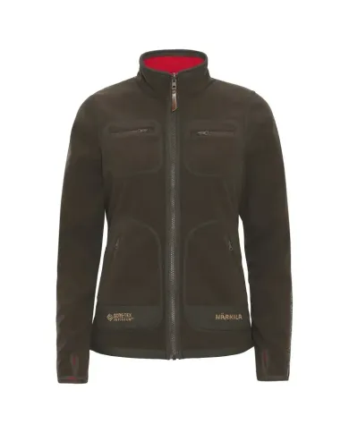 BLUZA POLAROWA HARKILA KAMKO FLEECE WOMEN BROWN/RED